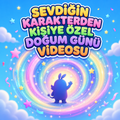 Kişiye özel doğum günü videosu renkli kapak görseli